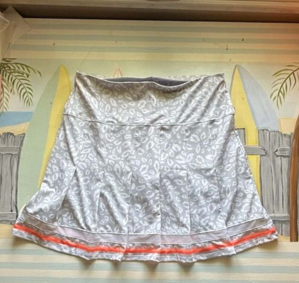 Lucky in Love Animal Instinct Pleated Tennis Skort